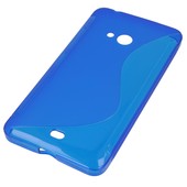 Pokrowiec etui silikonowe S-CASE niebieskie do Microsoft Lumia 540 Dual SIM