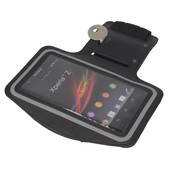 Pokrowiec opaska sportowa na rękę Premium czarna ALCATEL One Touch Pop C7 / 4