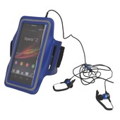 Pokrowiec opaska sportowa na rękę Premium niebieska ALCATEL One Touch Pop C7 / 2