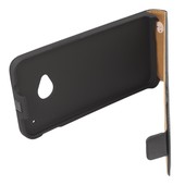 Pokrowiec z klapką na magnes Prestige Slim czarny HTC One / 3