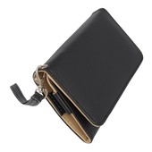 Pokrowiec etui portfel czarne SAMSUNG GT-C3350 Solid / 4