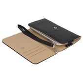 Pokrowiec etui portfel czarne SAMSUNG GT-C3350 Solid / 6