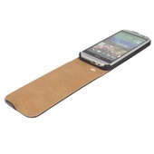 Pokrowiec z klapką na magnes Prestige Slim czarny HTC One M8 / 10