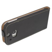 Pokrowiec z klapką na magnes Prestige Slim czarny HTC One M8 / 7