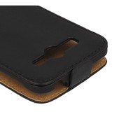 Pokrowiec z klapką na magnes Prestige Slim czarny HUAWEI Ascend G525 / 6