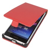 Pokrowiec z klapk na magnes Prestige Slim czerwony do SONY Xperia Z1