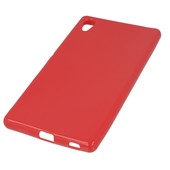 Pokrowiec silikonowe etui BACK CASE czerwone do SONY Xperia Z3 plus