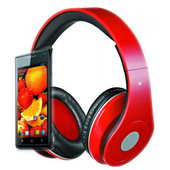 Suchawki nauszne Rebeltec AUDIOFEEL2 czerwone do myPhone Q-Smart III Plus