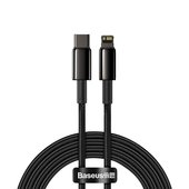 Kabel USB Baseus Cafule CATLWJ-A01 Typ-C na Lightning 2m 20W czarny do APPLE iPad 7 10.2