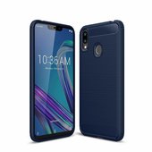 Pokrowiec etui pancerne Karbon Case granatowe ASUS ZenFone Max M2