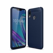 Pokrowiec etui pancerne Karbon Case granatowe do ASUS ZenFone Max M2