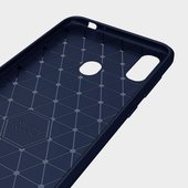 Pokrowiec etui pancerne Karbon Case granatowe ASUS ZenFone Max M2 / 4