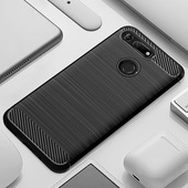 Pokrowiec etui pancerne Karbon Case czarne HUAWEI Honor View 20 / 4