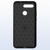 Pokrowiec etui pancerne Karbon Case czarne HUAWEI Honor View 20 / 2