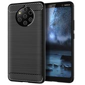 Pokrowiec etui pancerne Karbon Case czarne do NOKIA 9 PureView