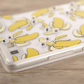 Pokrowiec etui żelowe Ruchome Oczka Banany SAMSUNG Galaxy A3 / 8