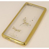 etui brokatowe etui silikonowe Diamond Wa�ki z�ote do Xiaomi Redmi Note 5A Prime