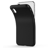 Pokrowiec etui SPIGEN Liquid AIR czarne APPLE iPhone 7 / 4