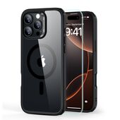 Pokrowiec Esr Classic Hybrid Halolock Magsafe & Tempered Glass przeźroczyste/czarne do APPLE iPhone 16 Pro Max