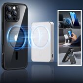 Pokrowiec Esr Classic Hybrid Halolock Magsafe & Tempered Glass przeźroczyste/czarne APPLE iPhone 16 Pro Max / 3