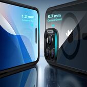 Pokrowiec Esr Classic Hybrid Halolock Magsafe & Tempered Glass przeźroczyste/czarne APPLE iPhone 16 Pro Max / 4