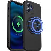 Pokrowiec Esr Cloud Soft Magsafe czarne do APPLE iPhone 12