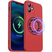Pokrowiec Esr Cloud Soft Magsafe czerwone do APPLE iPhone 12