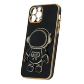 Pokrowiec etui Astronaut z funkcj podstawki czarne do APPLE iPhone SE 2022