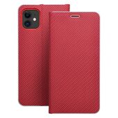 Pokrowiec etui Book Vennus Carbon czerwone do APPLE iPhone 11