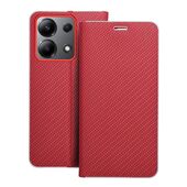 Pokrowiec etui Book Vennus Carbon czerwone Xiaomi Redmi Note 13