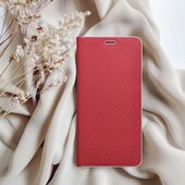 Pokrowiec etui Book Vennus Carbon czerwone Xiaomi Redmi Note 13 / 11