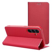 Pokrowiec etui Book Vennus Carbon czerwone Xiaomi Redmi Note 13 / 2