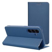 Pokrowiec etui Book Vennus Carbon granatowe do Xiaomi 14T