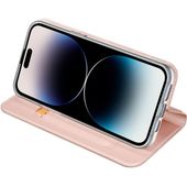 Pokrowiec etui book z podstawką DuxDucis SkinPro różowe APPLE iPhone 15 Pro Max / 4
