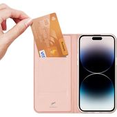 Pokrowiec etui book z podstawką DuxDucis SkinPro różowe APPLE iPhone 15 Pro Max / 6