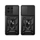 Pokrowiec Etui Camshield Case czarne do Honor X8a