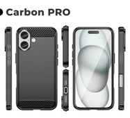 Pokrowiec Etui Carbon Pro czarne do APPLE iPhone 16 Plus