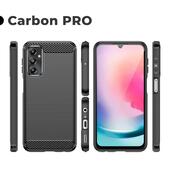 Pokrowiec Etui Carbon Pro czarne do SAMSUNG Galaxy A25 5G