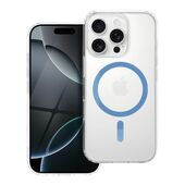 Pokrowiec Etui Drop Glue Colorful Ring Mag Cover MagSafe jasnoniebieskie do APPLE iPhone 16