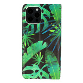 Pokrowiec etui z kieszonką Flower Green APPLE iPhone 12 / 2