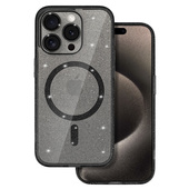 Pokrowiec etui Glitter Magsafe Case czarne do APPLE iPhone 12 Pro Max