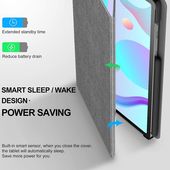 Pokrowiec etui Infiland Classic Stand szare SAMSUNG Galaxy Tab S6 Lite 10.4 / 3
