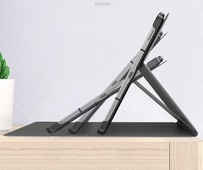 Pokrowiec etui Infiland Classic Stand szare SAMSUNG Galaxy Tab S6 Lite 10.4 / 5