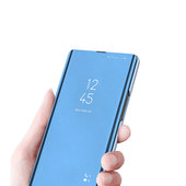 Pokrowiec etui Inteligentne Clear View granatowe SAMSUNG Galaxy S23 Plus / 5