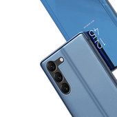 Pokrowiec etui Inteligentne Clear View granatowe SAMSUNG Galaxy S23 Plus / 6