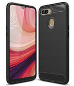 etui na ty� etui pancerne Karbon Case czarne do Oppo A12