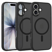 Pokrowiec etui Matte Mag Cover MagSafe czarne do APPLE iPhone 17
