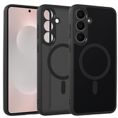 Pokrowiec etui Matte Mag Cover MagSafe czarne do SAMSUNG Galaxy S25 FE