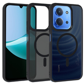 Pokrowiec etui Matte Mag Cover MagSafe czarne do Xiaomi Redmi 15C 4G