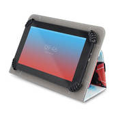 Pokrowiec etui uniwersalne na tablet 9-10 cali Kobieta z kotkiem HUAWEI MatePad T10 9.7 / 3